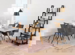 Boekenkast Zoster Mdf Zwart 180cm - Giga Living
