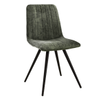 Stoel Straight Stitch Velvet Groen - Giga Meubel