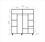 Kledingkast Imaj Melamine Sonoma Eiken Donker