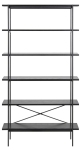 Boekenkast Finn MDF Zwart 172cm - Giga Living