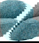 Kare Design Draaifauteuil Ellie Lichtblauw