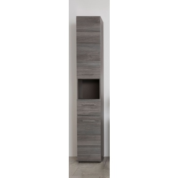 Badkamerkast Line Smoky Zilver 30x182cm