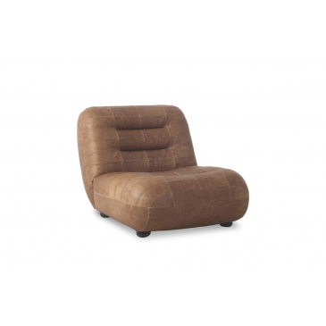 Dutchbone Fauteuil Wyatt Wax Leer Cognac