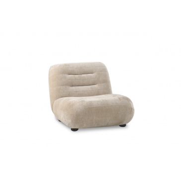 Dutchbone Fauteuil Wyatt Velours Beige