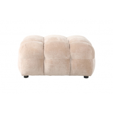 Dutchbone Hocker Hackman Velours Beige