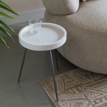 Bijzettafel Karrara Wit - Giga Meubel