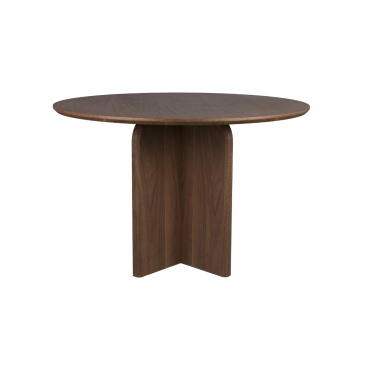 Eettafel Laurent Walnoot Ø120cm - Giga Meubel