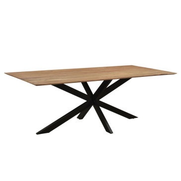 Livingfurn Eettafel Oslo Spinpoot Acacia 220 cm