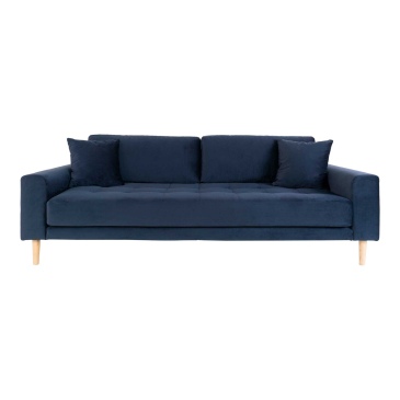 House Nordic Bank Lido 3 Zits Velvet Donkerblauw