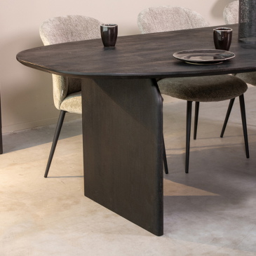 LABEL51 Eettafel Cooper Organisch Zwart 250cm