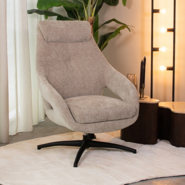 LABEL51 Draaifauteuil Maxwell Elite Clay