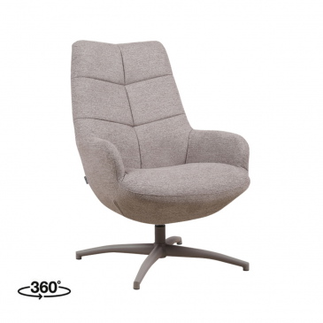 LABEL51 Draaifauteuil Winston Canyon Taupe