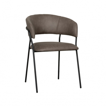 LABEL51 Eetkamerstoel Luuk Micro Suède Taupe