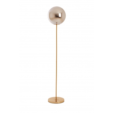 Light & Living Vloerlamp Medina Glas Smoke/Goud 160cm