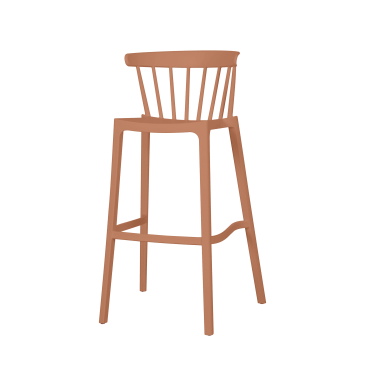 BEST Barkruk Windson Stapelbaar Terracotta