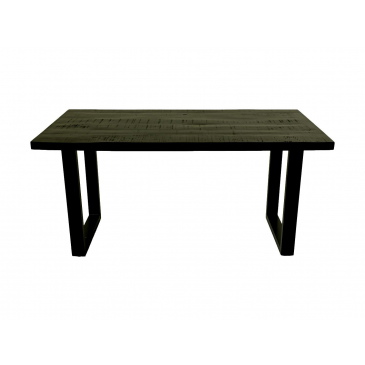 HSM Collection Eettafel Melbourne Rechthoekig Mango Zwart 160cm