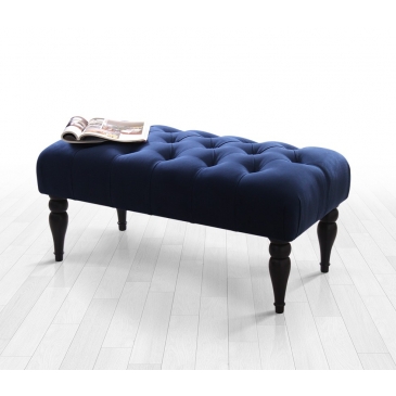 Bankje Missus Velvet Navy Blauw