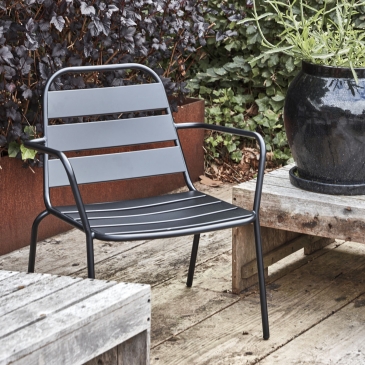 House Doctor Fauteuil Outdoor Helo Zwart