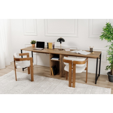 Bureau Twin Naturel 240cm