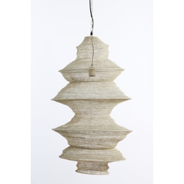 Light & Living Hanglamp Nakisha Lichtgrijs Ø48cm