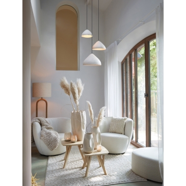 Light & Living Hanglamp Elimo Mat Crème Ø40cm