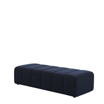 Rivièra Maison Hocker Dazzle Velvet Donkerblauw 160x65cm