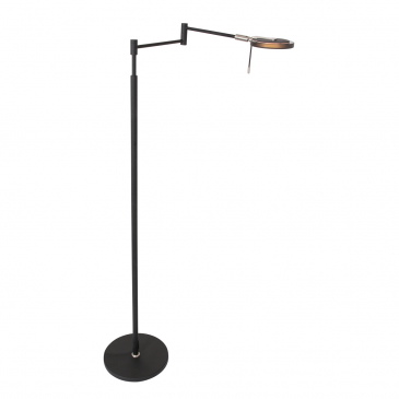 Steinhauer Vloerlamp Turound Knik Arm Zwart