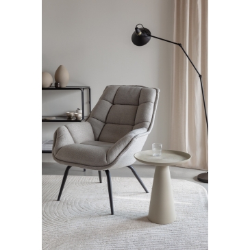 Fauteuil Comfortable Thomas Grijs - Giga Meubel