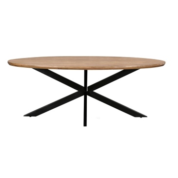 Livingfurn Eettafel Jesper Ovaal 210cm Mangohout