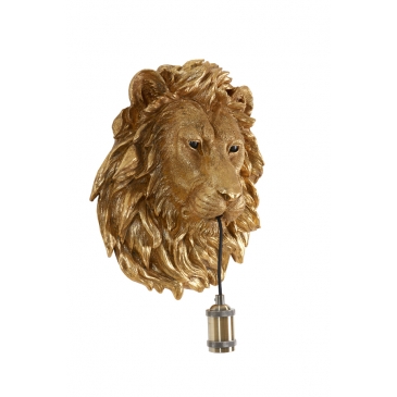 Light & Living Wandlamp Lion Antiek Brons 33x40cm