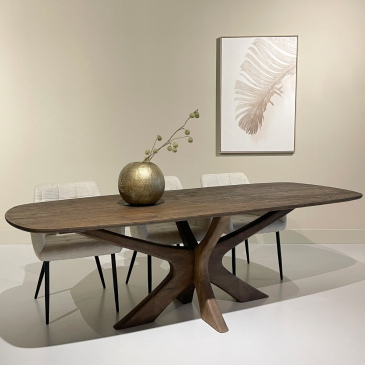 Livingfurn Eettafel Brix Montreaux Bruin 220cm