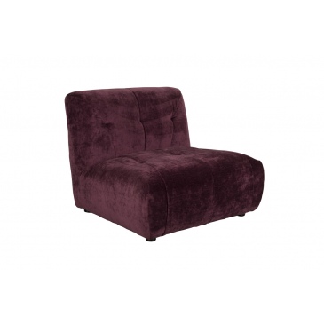 Dutchbone Bank Giada Element 1-Zits Velvet Burgundy