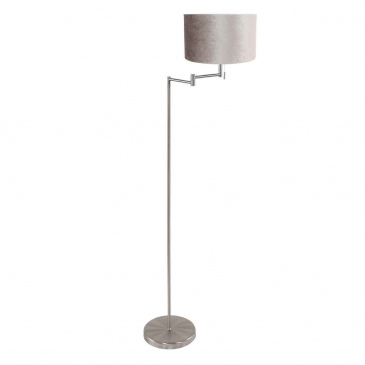 Mexlite Vloerlamp Bella Grijs Velours Taupe