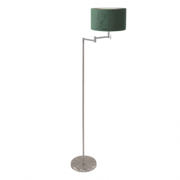 Mexlite Vloerlamp Bella Grijs Velours Groen