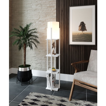 Vloerlamp Nora MDF Wit