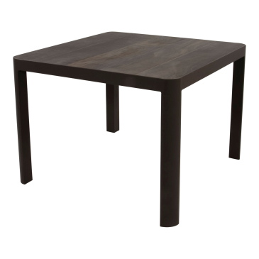 Lesli Living Tafel Castilla Negro 100x100cm