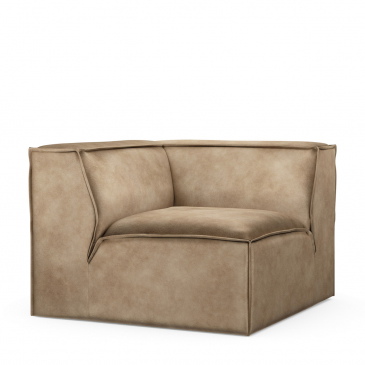 Rivièra Maison Bank The Jagger Hoekelement Velvet Beige