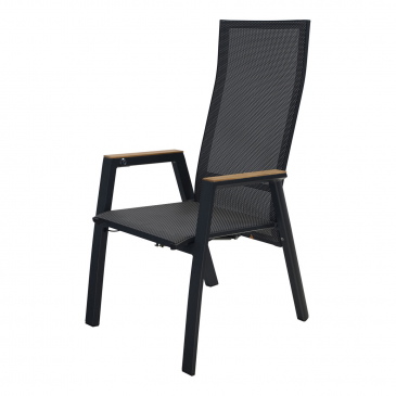 Lesli Living Standenstoel Amir Teak Zwart