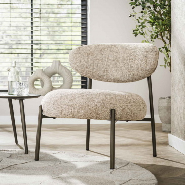 Fauteuil Round Tissee Cargo Zand - Giga Meubel