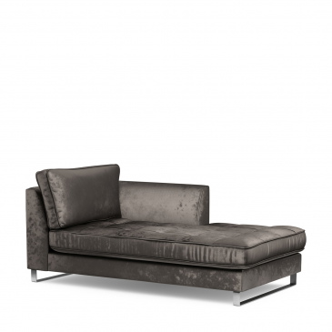 Rivièra Maison Daybed West Houston Rechts Velvet Grijs