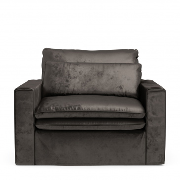 Rivièra Maison Loveseat Continental Velvet Grijs