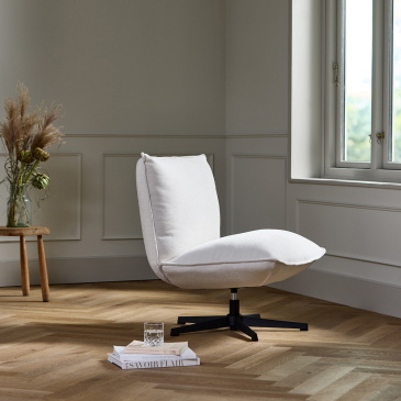 Fauteuil Fraser Lounge Off White Chenille - Giga Living