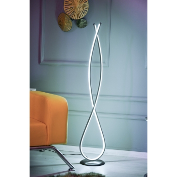 Vloerlamp Infinity Aluminium Zwart Wit