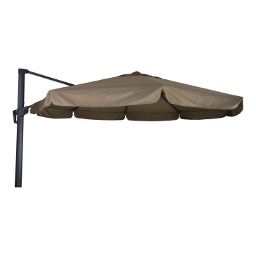 Lesli Living Zweefparasol Virgo Taupe Ø3,5Mtr