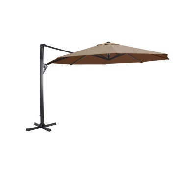 Lesli Living Zweefparasol Taurus Taupe Ø3,5Mtr