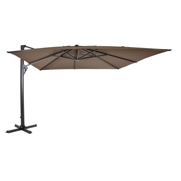 Lesli Living Zweefparasol Taurus Taupe 3x4Mtr