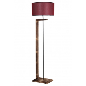 Vloerlamp Menekse Bruin Claret Rood