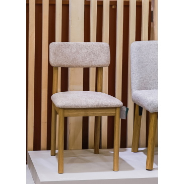 Eetkamerstoel Canora Bouclé Zand/Naturel - Giga Living