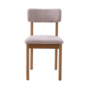 Eetkamerstoel Canora Bouclé Zand/Espresso - Giga Living