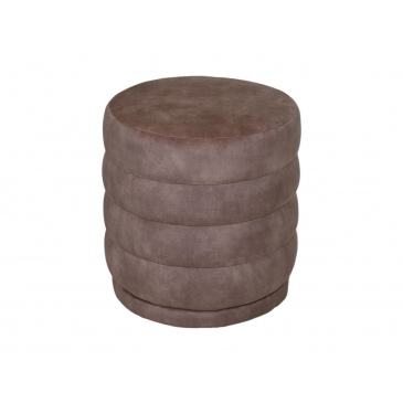 HSM Collection Poef Rings Taupe Ø45cm